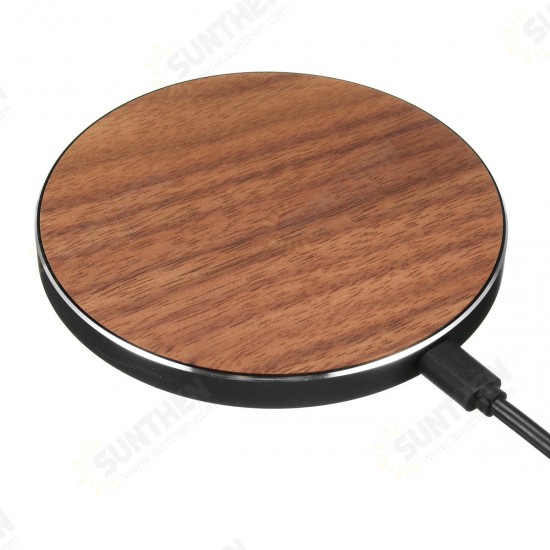 10W Wireless Metal Wooden LED Fast Desktop Charger Pad for iPhone X 8 Plus S8 S9 Note 8 10W Wireless Metal Wooden LED Fast Desktop Charger Pad for iPhone X 8 Plus S8 S9 Note 8
