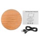 10W Wireless Metal Wooden LED Fast Desktop Charger Pad for iPhone X 8 Plus S8 S9 Note 8