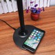 2 in 1 Qi Wireless Charger Pad + 10w LED Table Reading Lamp Desktop Light for Mobile Phone