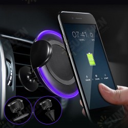 360 Degree Rotation Qi Wireless LED Indicator Car Charger Dashboard+Air Vent Mount for Samsung S8 iPhone 8 X 360 Degree Rotation Qi Wireless LED Indicator Car Charger Dashboard+Air Vent Mount for Samsung S8 iPhone 8 X