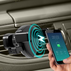 9V-1.8A 10W QI Fast Car Charger Universal 360° Rotating Mount Air Vent Car Wireless Charger
