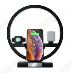 3 in 1 10w Wireless Charger Desk Table Lamp Led Night Light Watch Qi Magnet Magnetic for Iphone 11 12 13 3 in 1 10w Wireless Charger Desk Table Lamp Led Night Light Watch Qi Magnet Magnetic for Iphone 11 12 13