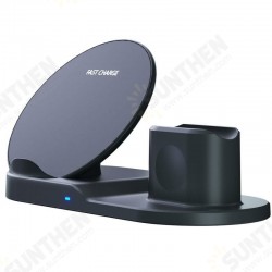 10W 3-in-1 Qi Wireless Charger Fast Charging Holder Stand For iPhone 12 12Pro Huawei P30 P40 Pro 10W 3-in-1 Qi Wireless Charger Fast Charging Holder Stand For iPhone 12 12Pro Huawei P30 P40 Pro