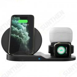 10W 3-in-1 Qi Wireless Charger Fast Charging Holder Stand For iPhone 12 12Pro Huawei P30 P40 Pro 10W 3-in-1 Qi Wireless Charger Fast Charging Holder Stand For iPhone 12 12Pro Huawei P30 P40 Pro