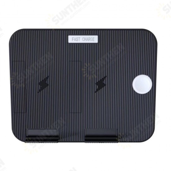 10W 7.5W 4 in1 Foldable Wireless Charger Dock Station Stand for Mobile Phone