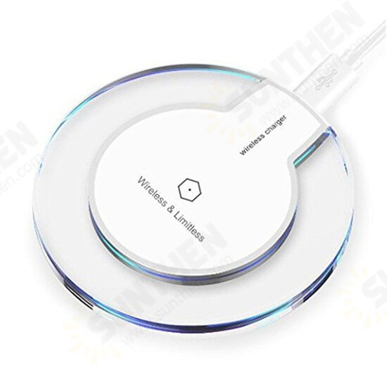 10W Fast Charging Ultra-Thin Wireless Charger Pad Base For iPhone X XS HUAWEI P30 Oneplus 7 MI 9 S10 S10+