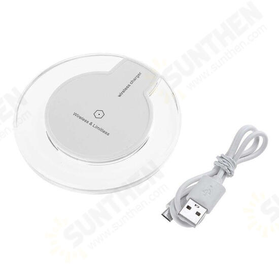 10W Fast Charging Ultra-Thin Wireless Charger Pad Base For iPhone X XS HUAWEI P30 Oneplus 7 MI 9 S10 S10+