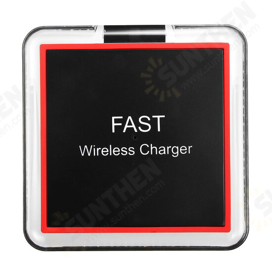 10W Fast Qi Wireless Charger LED Light Pad Mat Dock Stand Holder For iPhone X 8/8Plus Samsung