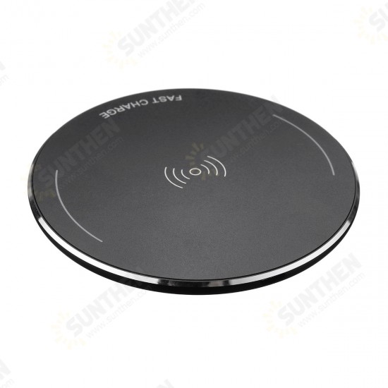 10W Metal Scrub QI wireless Fast Charging Charger Pad For iPhoneX 8/8Plus Samsung S8 iwatch 3