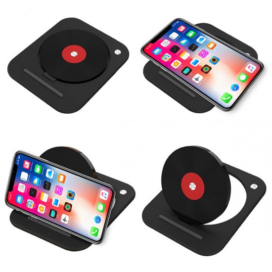 10W Wireless Charger Collapsable Fast Charging Pad For iphone X 8/8Plus Samsung S8 S7 S6