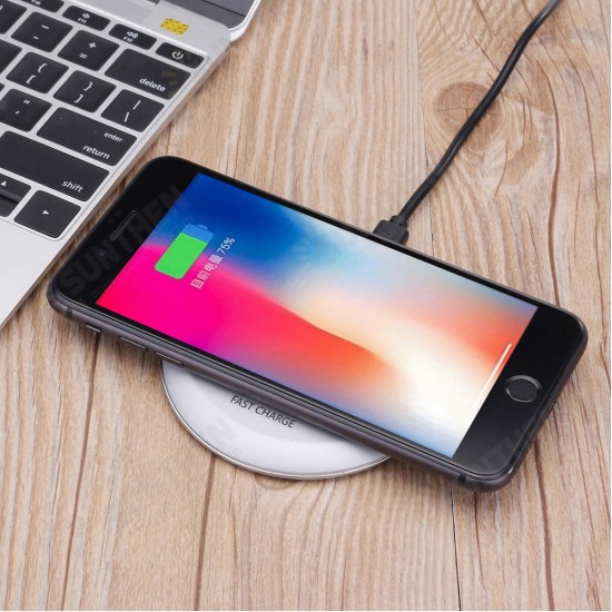 10W Wireless Charger Fast Charging Pad For iphone X 8/8Plus Samsung S9 S8 S7