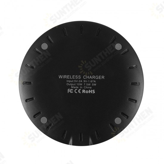 10W Wireless Fast Charger Charging Pad Mat Metal For iPhone XS Mobile Phone for Samsung S10