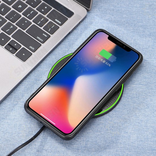 10W Wireless Fast Charger Charging Pad Mat Metal For iPhone XS Mobile Phone for Samsung S10