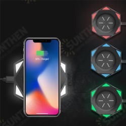 10W Wireless Fast Charging Stand Dock Phone Charger For Samsung S10 for iPhone 8 XS 11 White / Black 10W Wireless Fast Charging Stand Dock Phone Charger For Samsung S10 for iPhone 8 XS 11 White / Black