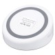 10W Quick Charge Fast Charging Mirror Face LED Ring Indicator Qi Wireless Charger Pad