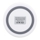 10W Quick Charge Fast Charging Mirror Face LED Ring Indicator Qi Wireless Charger Pad