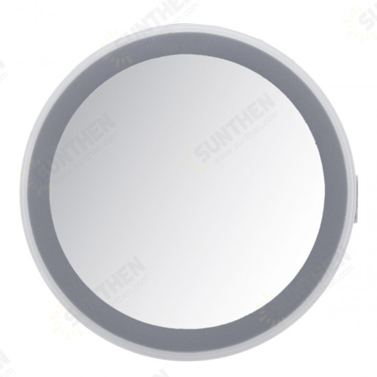 10W Quick Charge Fast Charging Mirror Face LED Ring Indicator Qi Wireless Charger Pad