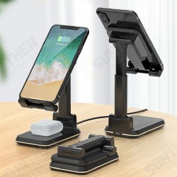 10W Wireless Charger Dual Coils Charging Pad Earbuds Charger Foldable Desktop Phone Holder Tablet Stand For 4.7-12.9 Inch Smart Phone Tablets 10W Wireless Charger Dual Coils Charging Pad Earbuds Charger Foldable Desktop Phone Holder Tablet Stand For 4.7-12.9 Inch Smart Phone Tablets