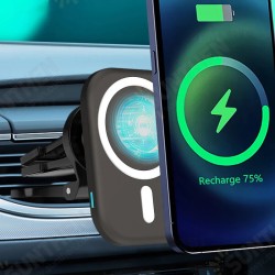 15W Magnetic Wireless Car Charger AirVent Mount Fast Charging Stand Phone Holder For iPhone 12 Pro Max Mini 15W Magnetic Wireless Car Charger AirVent Mount Fast Charging Stand Phone Holder For iPhone 12 Pro Max Mini