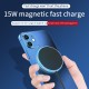 15W Magnetic Wireless Charger Fast Wireless Charging Pad With LED Light For iPhone 12 iPhone13 For Apple Airpods Pro For Qi-enabled Smart iPhones