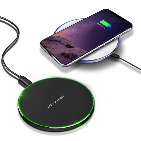 15W Wireless Fast Charger Charging Bracket Pad Mat For iPhone 10 Pro Xiaomi 10 Pro
