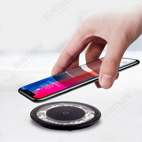 15W Transparent Smart Induction Quick Charge Wireless Charger for iPhone 11 Pro Max for Samsung S10 HUAWEI