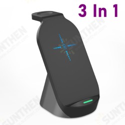 15W Wireless Charger Qi Fast Charging Station For iPhone 12 XS 11Pro Mi10 OnePlus 8Pro S20+ Note 20