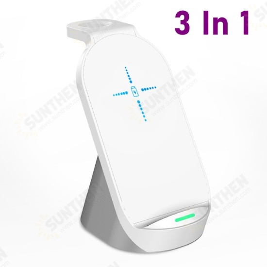 15W Wireless Charger Qi Fast Charging Station For iPhone 12 XS 11Pro Mi10 OnePlus 8Pro S20+ Note 20