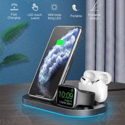 15W Wireless Charger Station USB-C Input LED Indicator Fast Charging Dock For iPhone 12 Pro Max Mini Huawei P40 Mate 40 Pro 15W Wireless Charger Station USB-C Input LED Indicator Fast Charging Dock For iPhone 12 Pro Max Mini Huawei P40 Mate 40 Pro