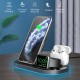 15W Wireless Charger Station USB-C Input LED Indicator Fast Charging Dock For iPhone 12 Pro Max Mini Huawei P40 Mate 40 Pro
