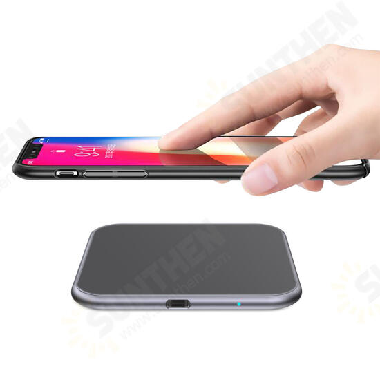 2 Colors 5W Output 5.8mm Thin Mini Wireless Charger for iPhone 11 Pro XR X for Samsung Huawei