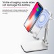 2 In 1 10W Wireless Charger + Desktop Foldable Height Adjustable Phone Holder Tablet Stand For 4.0-12.9 Inch Smart Phone Tablet