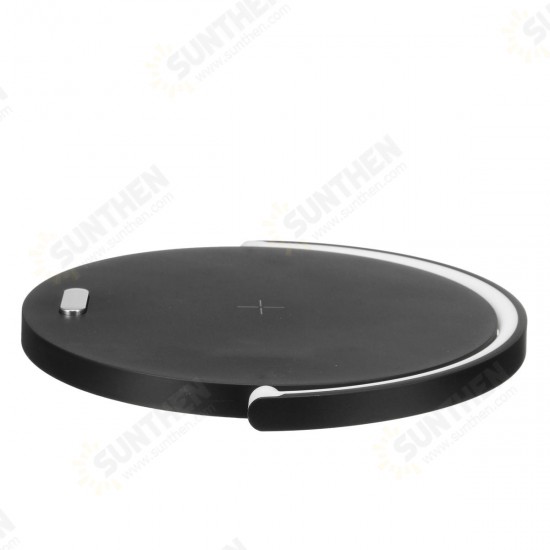 3in1 10W Wireless Charger Fast Charge Stand Wireless Charger Desktop LED Lamp Night Light Adjustable Phone Holder for iPhone 11 pro for Samsung Huawei