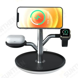 3 In 1 15W Magnetic Wireless Charger Fast Wireless Charging Holder For Qi-enabled Smart Phones For iPhone 13 13 Pro Max For Headset For AirPods 3 In 1 15W Magnetic Wireless Charger Fast Wireless Charging Holder For Qi-enabled Smart Phones For iPhone 13 13 Pro Max For Headset For AirPods