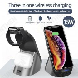 3In1 15W Qi Wireless Charger Fast Charging Holder For Qi-enabled Smart Phones iPhone 12 Pro Max Samsung Ultra Huawei P40 Pro Mi10 3In1 15W Qi Wireless Charger Fast Charging Holder For Qi-enabled Smart Phones iPhone 12 Pro Max Samsung Ultra Huawei P40 Pro Mi10