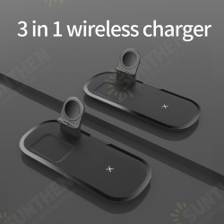 3in1 15W Wireless Charger Fast Wireless Charging Holder For Qi-enabled Smart Phones For iPhone 13Pro Max 13Mini OnePlusXiaomi For Apple Watch For AirPods 3in1 15W Wireless Charger Fast Wireless Charging Holder For Qi-enabled Smart Phones For iPhone 13Pro Max 13Mini OnePlusXiaomi For Apple Watch For AirPods