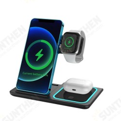 3In1 15W Wireless Charger Qi Fast Wireless Charging Pad For Qi-enabled Smart Phones For Apple Watch 5/4/3 For Airpods iPhone12 3In1 15W Wireless Charger Qi Fast Wireless Charging Pad For Qi-enabled Smart Phones For Apple Watch 5/4/3 For Airpods iPhone12