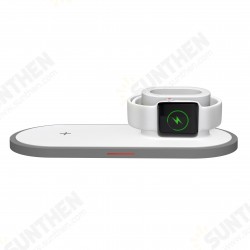 3in1 10W Qi LED Indicator Quick Charger Wireless Charging Dock Station for iPhone 11 TWS SmartWatch for Samsung S10+ HUAWEI 3in1 10W Qi LED Indicator Quick Charger Wireless Charging Dock Station for iPhone 11 TWS SmartWatch for Samsung S10+ HUAWEI