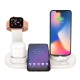 4In1 10W Wireless Charger Stand for Airpods Pro for Apple Watch for Samsung Huawei Mate40 P50 OnePlus 9 Pro for iPhone 12 Pro Max