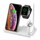 4-in-1 Wireless Charger 5W/7.5W/10W Phone Charging Holder Quick Charge Bracket For iPhone XS 11Pro Apple Watch 1/2/3/4 Apple Watch pen Asus PadFone S