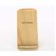 F180 Bamboo 2 Coils Wireless Charger Stand Wooden Stand with Pen Container for Samsung Galaxy S21 Note S20 ultra Huawei Mate40 P50 OnePlus 9 Pro