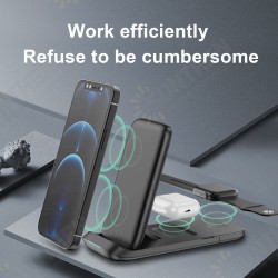HS-V8 Folding 3In1 Wireless Charger 15W Fast Charging Vertical Stand For iPhone13 Pro Max Samsung GalaxyZ Fllp3 Xiaomi12 Smart Watch Apple AirPods Pro HS-V8 Folding 3In1 Wireless Charger 15W Fast Charging Vertical Stand For iPhone13 Pro Max Samsung GalaxyZ Fllp3 Xiaomi12 Smart Watch Apple AirPods Pro