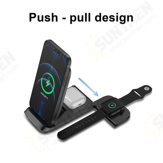 HS-V8 Folding 3In1 Wireless Charger 15W Fast Charging Vertical Stand For iPhone13 Pro Max Samsung GalaxyZ Fllp3 Xiaomi12 Smart Watch Apple AirPods Pro HS-V8 Folding 3In1 Wireless Charger 15W Fast Charging Vertical Stand For iPhone13 Pro Max Samsung GalaxyZ Fllp3 Xiaomi12 Smart Watch Apple AirPods Pro