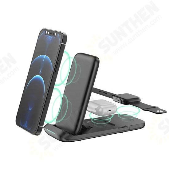 HS-V8 Folding 3In1 Wireless Charger 15W Fast Charging Vertical Stand For iPhone13 Pro Max Samsung GalaxyZ Fllp3 Xiaomi12 Smart Watch Apple AirPods Pro HS-V8 Folding 3In1 Wireless Charger 15W Fast Charging Vertical Stand For iPhone13 Pro Max Samsung GalaxyZ Fllp3 Xiaomi12 Smart Watch Apple AirPods Pro