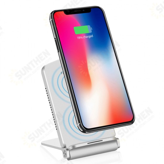 Q200 10W Foldable Qi Wireless Charger Phone Stand Holder Fast Charging For iPhone XS 11Pro Huawei P30 Pro P40 Mi10 9Pro K30