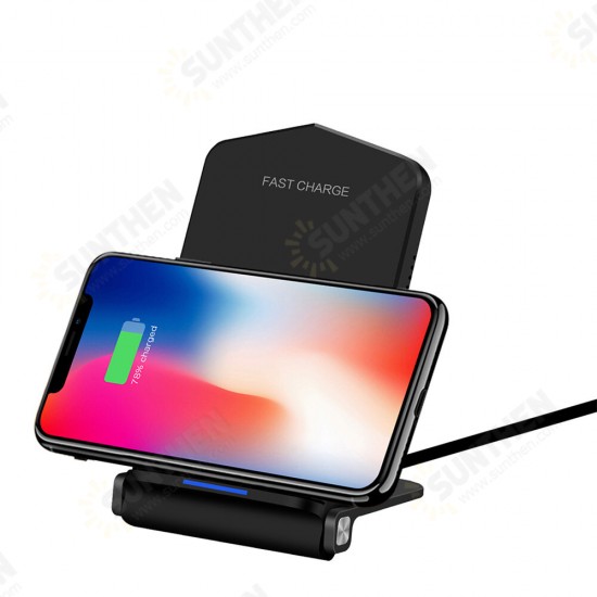 Q200 10W Foldable Qi Wireless Charger Phone Stand Holder Fast Charging For iPhone XS 11Pro Huawei P30 Pro P40 Mi10 9Pro K30