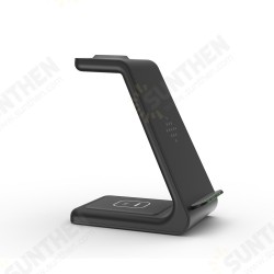 10W Fast Charge 3 In 1 Wireless Charger Charger Dock For Samsung Wireless Charge Stand For Iphone for Apple Watch for Airpods Pro 10W Fast Charge 3 In 1 Wireless Charger Charger Dock For Samsung Wireless Charge Stand For Iphone for Apple Watch for Airpods Pro