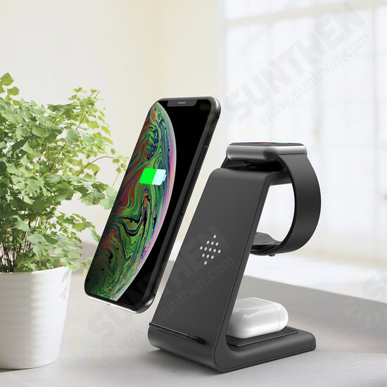 10W Fast Charge 3 In 1 Wireless Charger Charger Dock For Samsung Wireless Charge Stand For Iphone for Apple Watch for Airpods Pro