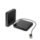 Wireless Charger Power Bank 10000mAh Dual USB 2.1A Fast Charging with Cable