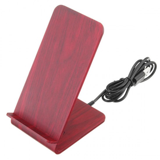 Wooden Wireless Charger Desktop Holder For iPhone X 8 8Plus Samsung S8 S7 Edge Note 8